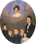 Creole Family Mourning Portrait, New Orleans